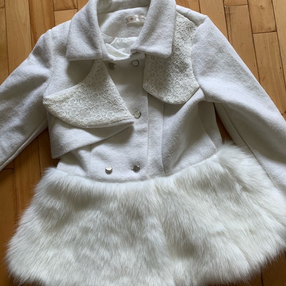 Gorgeous winter white coat size small - Picture 1 of 3